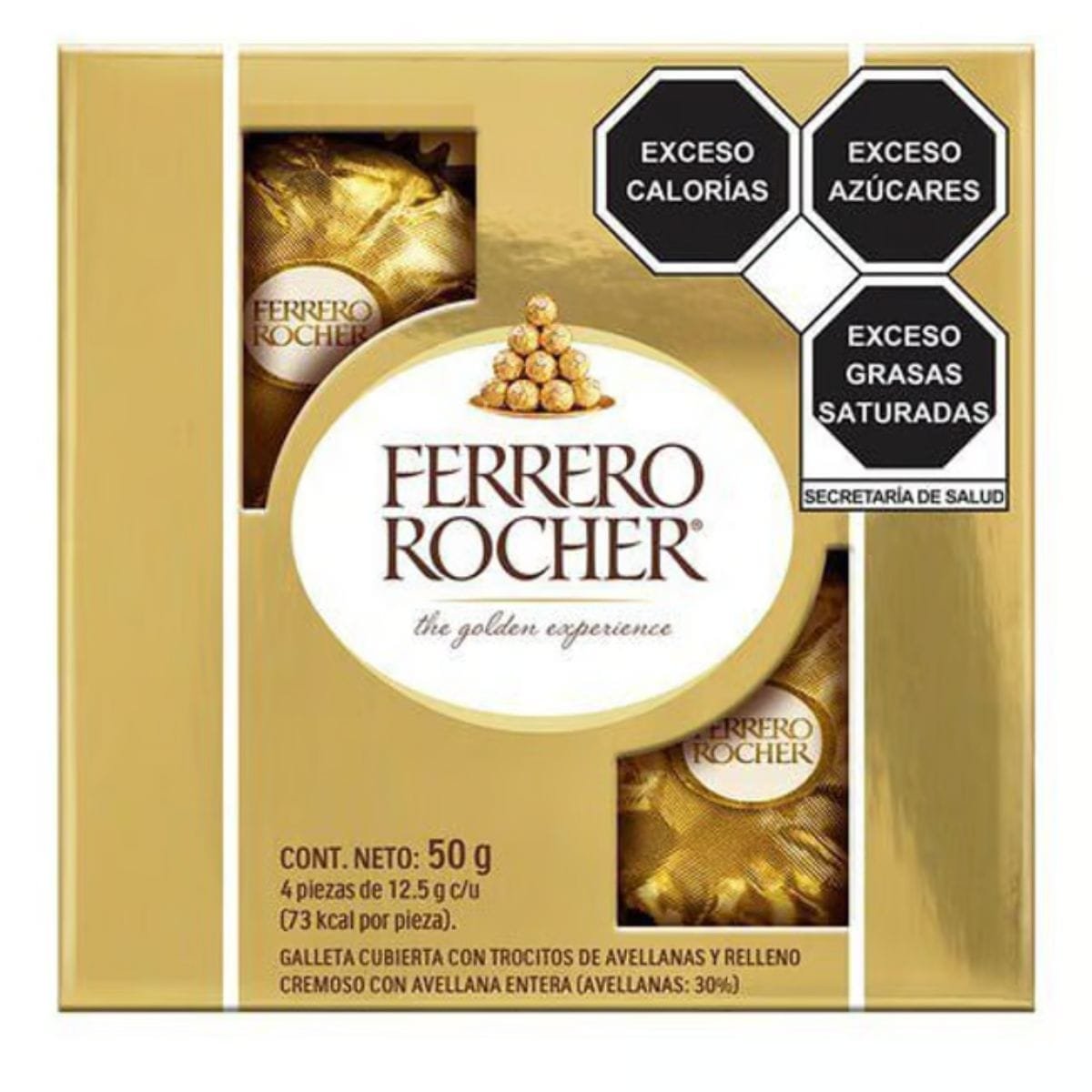 Ferrero-rocher-x4.jpg Chocolate Ferrero Rocher Caja x4 - Imagen de 1