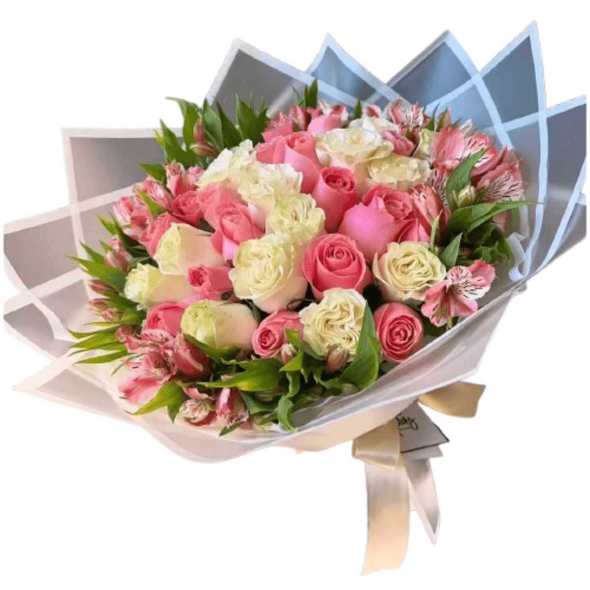 Rocio-de-Amor.png Rosas blancas y rosadas Rocio de Amor - Imagen de 1
