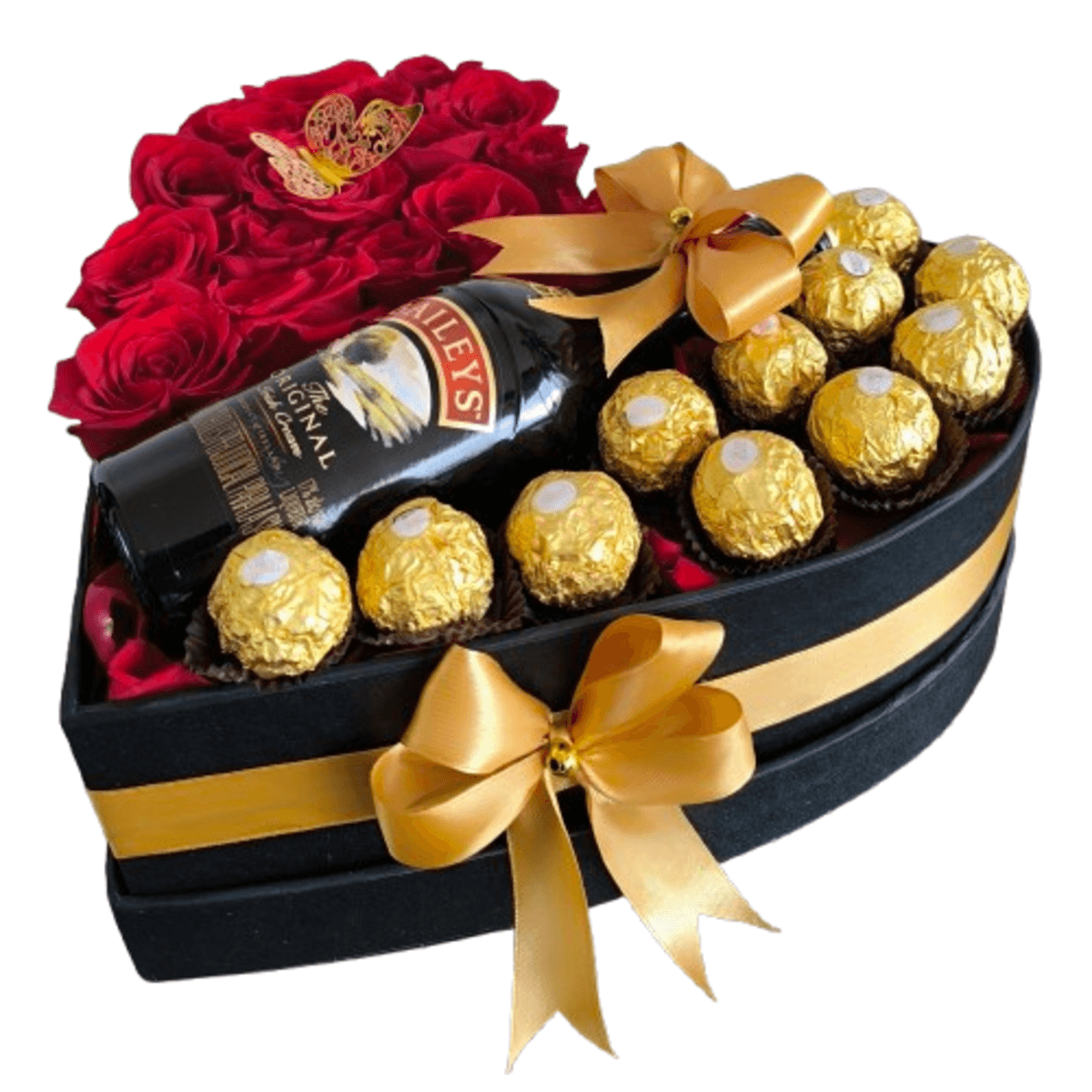Sabor-y-Amor.png Corazón rosas bebida elegante y chocolates Sabor y amor - Imagen de 1