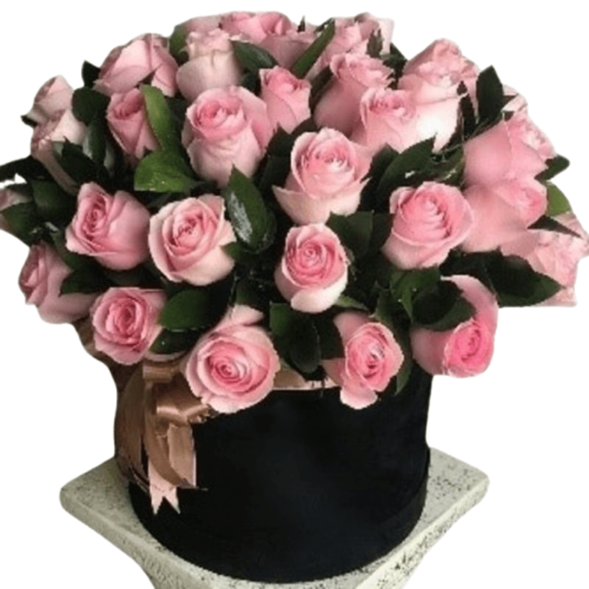 Tambor-Primaveral.png Rosas rosadas en caja Tambor Primaveral - Imagen de 1